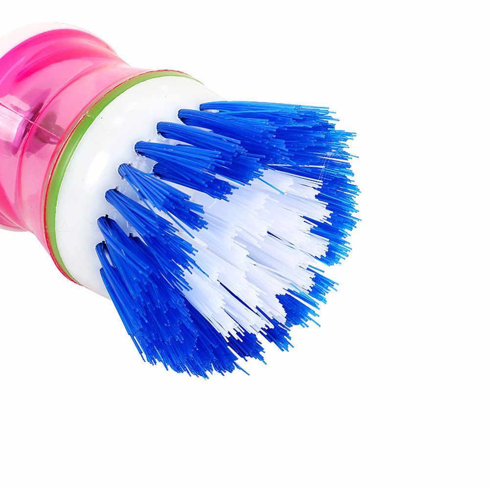 Kitchen Soap brush Dish Cleaning tools Dispensing Brush Wash Clean Tool Soap  Dispenser Brush Kitchen Cleaning