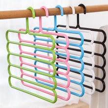Load image into Gallery viewer, 587 5 in 1 Multipurpose Plastic Hanger, Assorted (5-Layer)