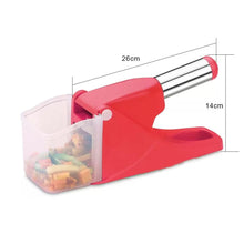 Load image into Gallery viewer, 114 Virgin Plastic French Fry Chipser, Potato Chipser/Potato Slicer with Container