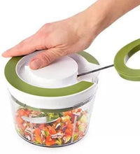 Load image into Gallery viewer, 079 Manual 2 in 1 Handy smart chopper for Vegetable Fruits Nuts Onions Chopper Blender Mixer Food Processor