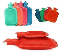 Load image into Gallery viewer, Your Brand Hot Water Bag/Bottle plain Rubber Heating Pad (0.5 L and 1 L capacity, 2 pcs, Multi color)