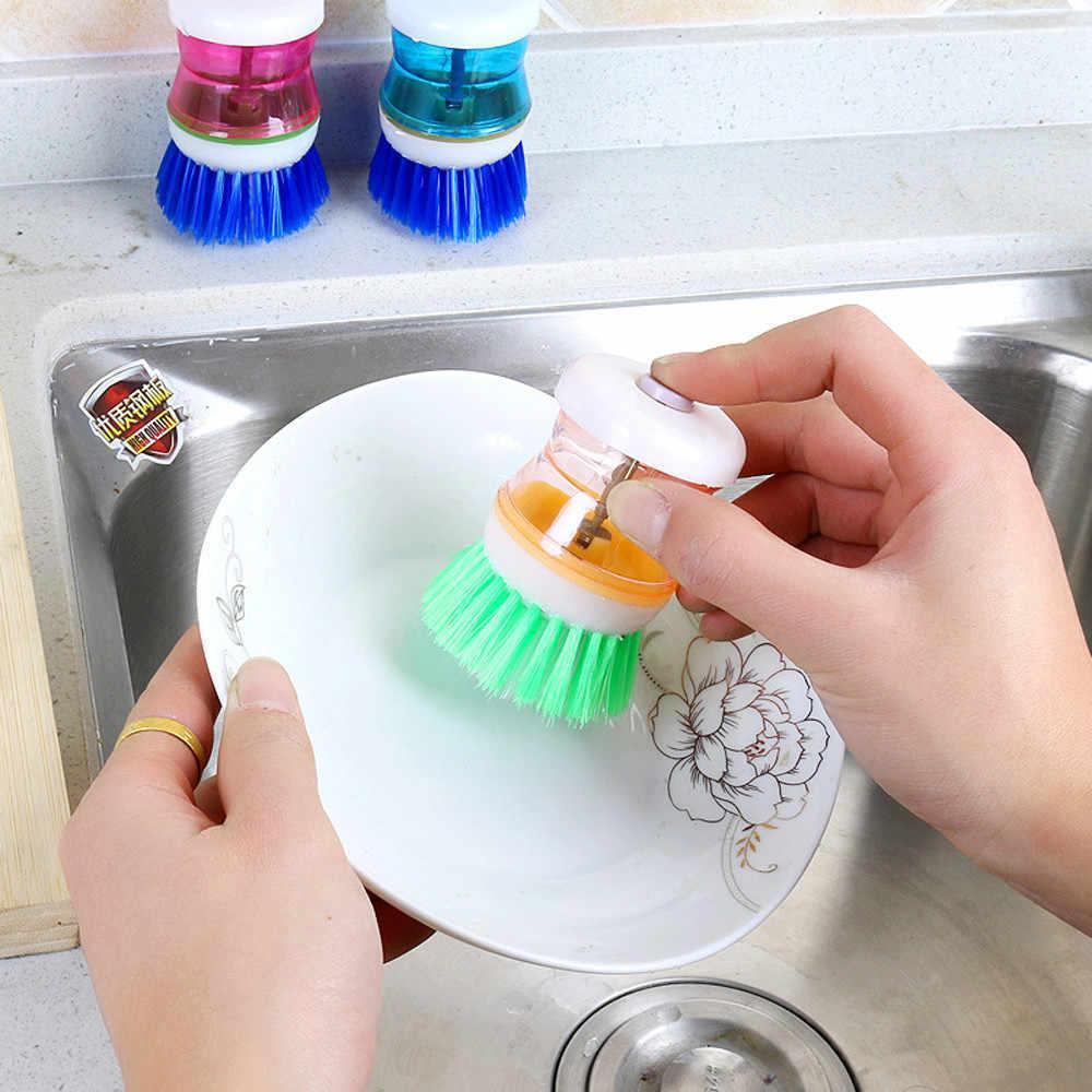 Kitchen Soap brush Dish Cleaning tools Dispensing Brush Wash Clean