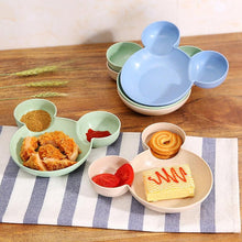 Load image into Gallery viewer, 863 Unbreakable Mickey Shaped Kids/Snack Serving Sectioned Plates (Assorted Colors) (Pack of 1)