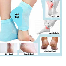 Load image into Gallery viewer, 343 Heel Pain Relief Silicone Gel Heel Socks (Multicolor)