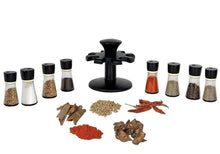 Load image into Gallery viewer, 097 Revolving Plastic Spice Rack Masala Organiser (8 Pcs)