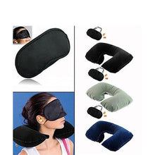 Load image into Gallery viewer, 505 -3-in-1 Air Travel Kit with Pillow, Ear Buds & Eye Mask