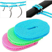 Load image into Gallery viewer, 190 Clothesline Drying Nylon Rope with Hooks