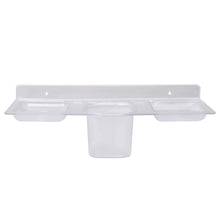 Load image into Gallery viewer, 756_ABS Plastic 4 in 1 Multipurpose Kitchen/Bathroom Shelf/Paste-Brush Stand/Soap Stand/Tumbler Holder/Bathroom Accessories
