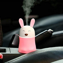 Load image into Gallery viewer, 361 Lovely Rabbit Air Humidifier USB Aroma Diffuse with LED Lamp Mini Ultrasonic Cool Mist Maker Fugger for Office Car Air Purifier