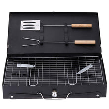 Load image into Gallery viewer, 125 Stainless Steel Briefcase Style Barbecue Grill Toaster (Medium, Black)
