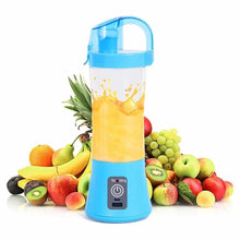 Load image into Gallery viewer, 0739 Portable Blender Juicer Cup USB Rechargeable Electric Automatic Vegetable Juicer Cup Lemon Orange Maker Mixer Bottle Drop 380ml
