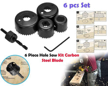 Load image into Gallery viewer, Your Brand Professional Power Tools Electric Drill Machine 10 mm Drill Bit Cutting Round Circular Cutter 6Pc Hole Saw Set (Multicolour)
