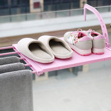 Load image into Gallery viewer, 705 Multi-function Hanging Window Sill Drying Rack Easy Folding Drying Rack Balcony Retractable Drying Shoe Rack
