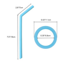 Load image into Gallery viewer, 584 Food Grade Silicone Straws (4pcs)
