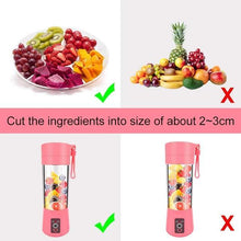 Load image into Gallery viewer, 131 Portable USB Electric Juicer - 4 Blades (Protein Shaker)
