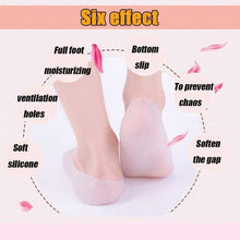 Load image into Gallery viewer, 1207 Anti Crack Full Length Silicone Foot Protector Socks/Pads for Foot-Care and Heel Cracks
