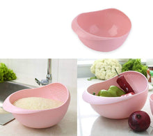 Load image into Gallery viewer, Your Brand Kitchen Combo - Plastic Rice Bowl Strainer, Bird fork and Apple cutter
