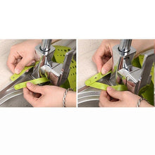 Load image into Gallery viewer, 762 Adjustable Kitchen Bathroom Water Drainage Plastic Basket/Bag with Faucet Sink Caddy
